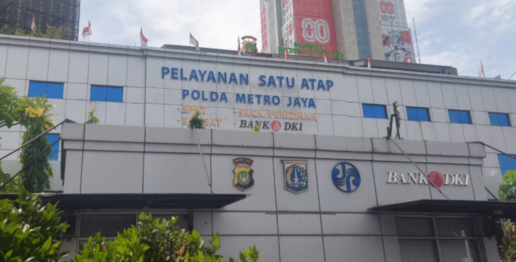 Gedung pelayanan satu atap Polda Metro Jaya.