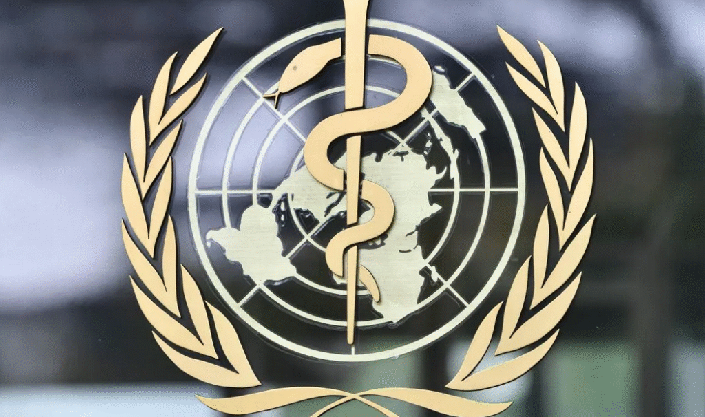 Logo Organisasi Kesehatan Dunia (WHO).