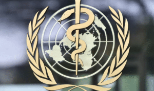Logo Organisasi Kesehatan Dunia (WHO).