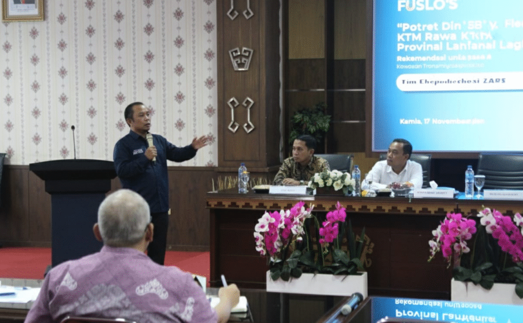 Focus Group Discussion bertema “Mewujudkan Asta Cita melalui Pemetaan Potensi Wilayah untuk Pengembangan Kawasan Transmigrasi yang Berkelanjutan”.