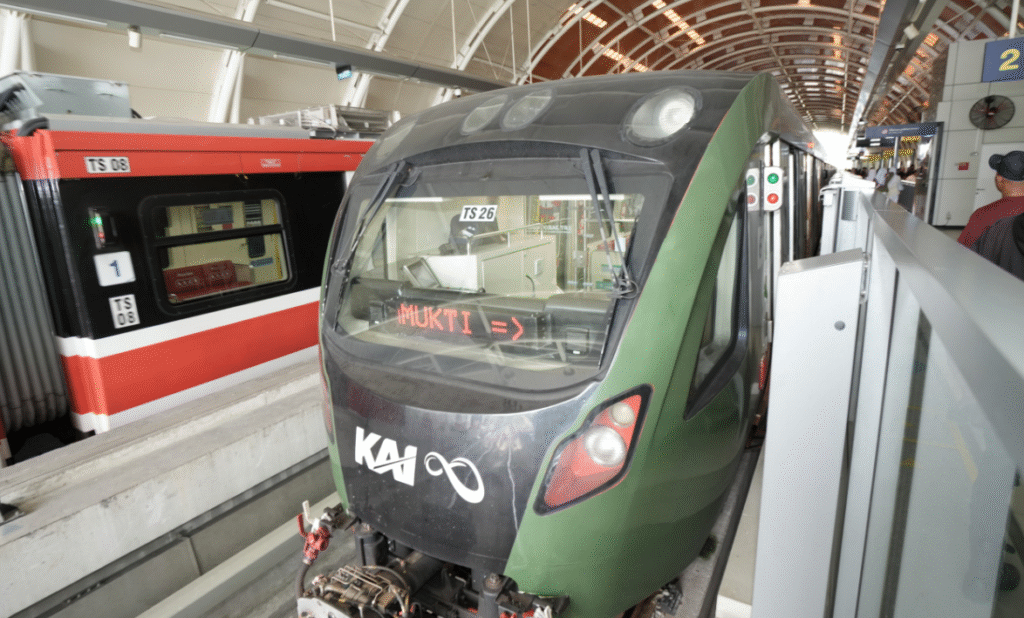 Ilustrasi LRT Jabodebek.