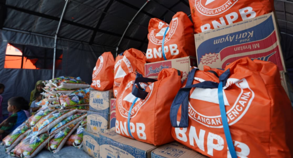 Bantuan kemanusiaan dari BNPB.