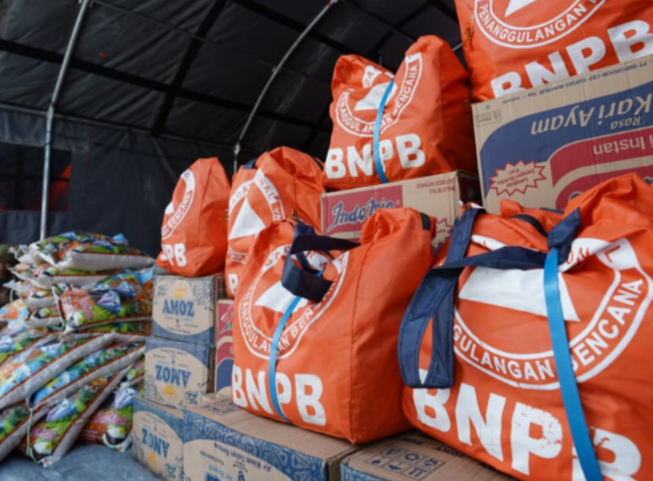 Bantuan kemanusiaan dari BNPB.