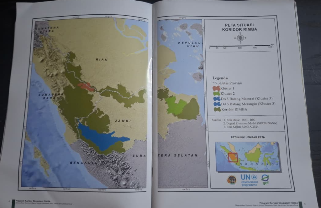 Peta situasi Koridor rimba.