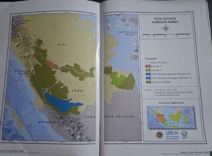 Peta situasi Koridor rimba.