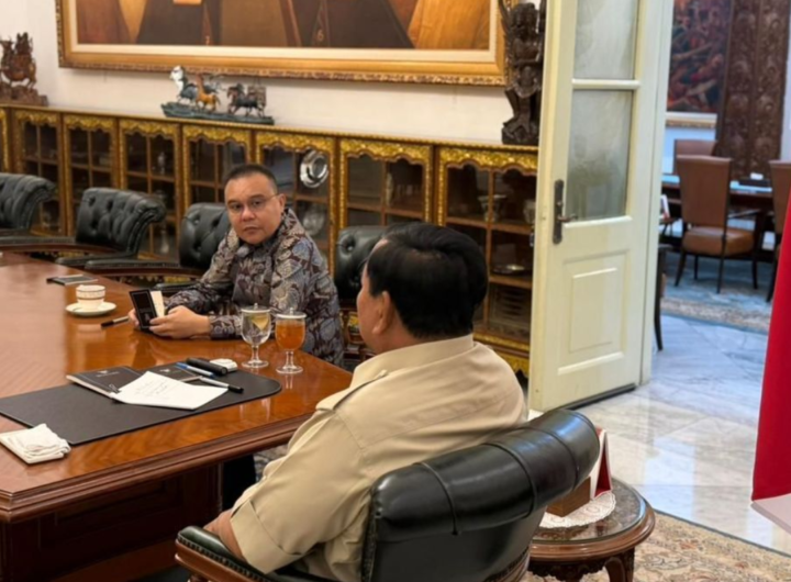 Wakil Ketua DPR RI Sufmi Dasco Ahmad bertemu Presiden Prabowo Subianto di Istana Merdeka.