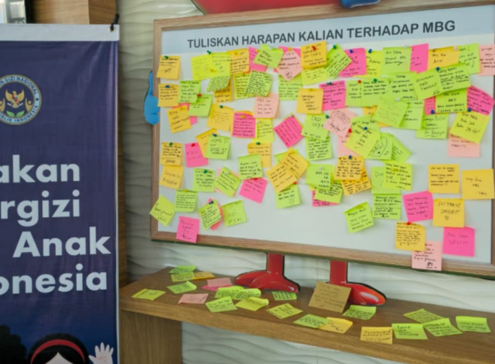 Papan harapan dengan catatan warna-warni