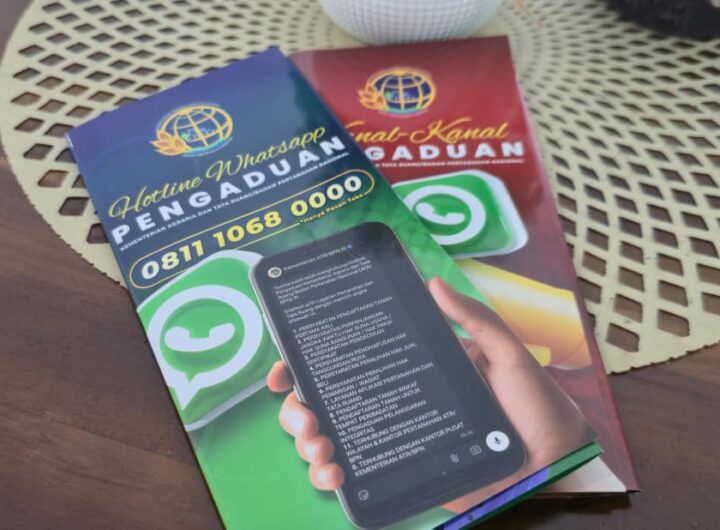 Brosur layanan pengaduan ATR/BPN. Dok: Istimewa.