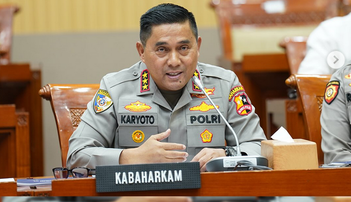 Kabaharkam Polri Komjen Pol. Karyoto. Dok: Istimewa.