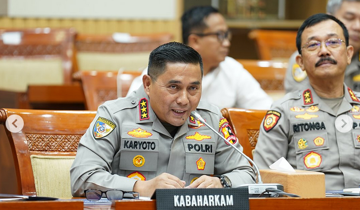 Kabaharkam Polri Komjen Pol. Karyoto. Dok: Istimewa.