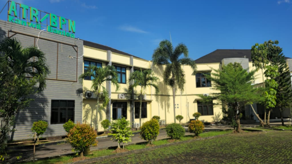 Gedung Kantor Wilayah Badan Pertanahan Nasional (BPN) Provinsi Banten. Dok: Istimewa.