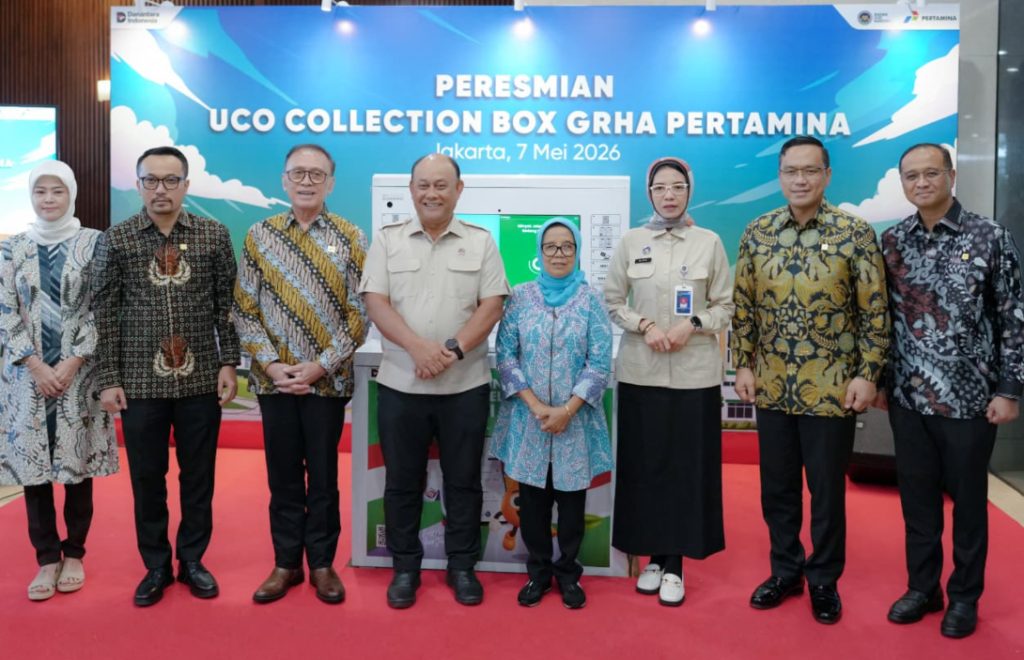 Kepala Badan Gizi Nasional (BGN) Dadan Hindayana bersama jajaran Pertamina dan stakeholder terkait saat peresmian UCO Collection Box Graha Pertamina. Dok: Istimewa.