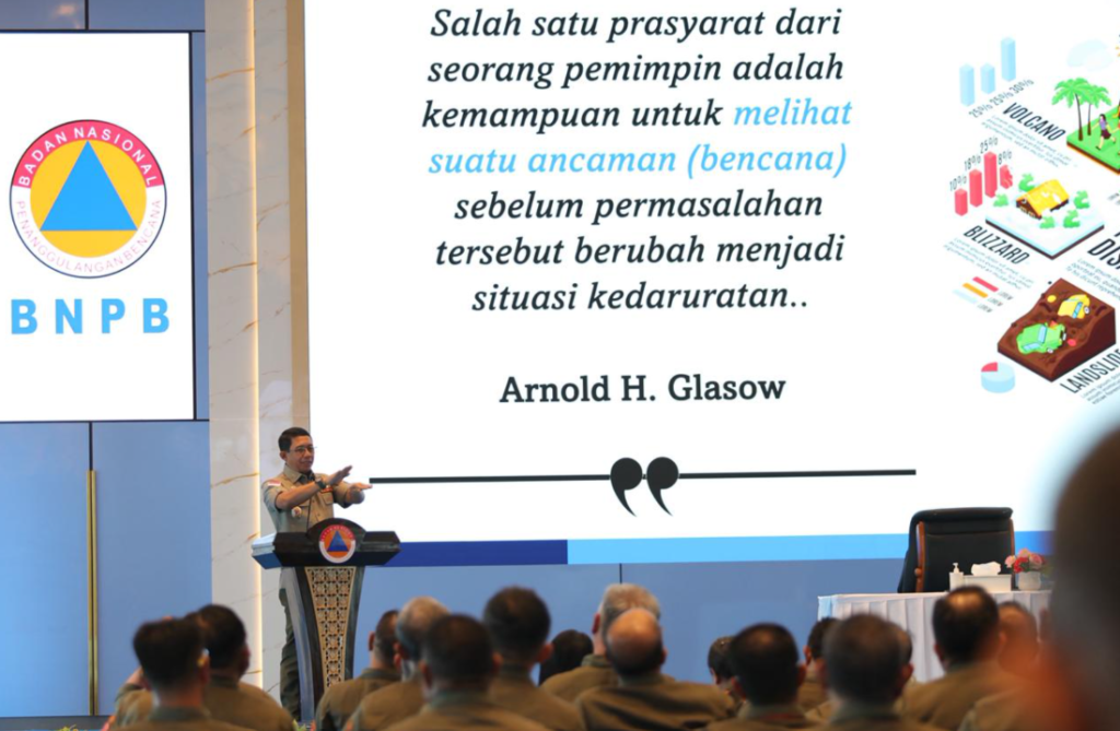 Kepala Badan Nasional Penanggulangan Bencana (BNPB) Letjen TNI Dr. Suharyanto, S.Sos., M.M., Dok: Istimewa.