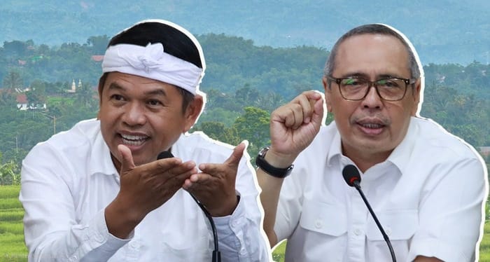 Direktur Jenderal Tata Ruang Kementerian ATR/BPN, Suyus Windayana (kanan), Gubernur Jawa Barat, Dedi Mulyadi (kiri). Dok: Istimewa.