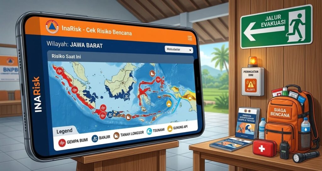 Ilustrasi Aplikasi InaRisk. Dok: Istimewa.