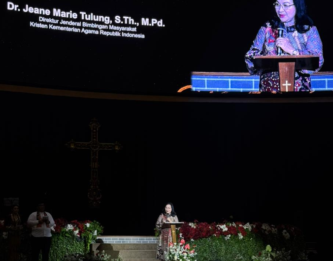 Direktur Jenderal Bimbingan Masyarakat Kristen Kementerian Agama, Jeane Marie Tulung. Dok: Istimewa.