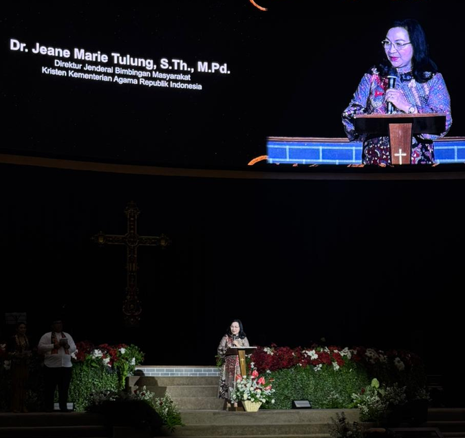 Direktur Jenderal Bimbingan Masyarakat Kristen Kementerian Agama, Jeane Marie Tulung. Dok: Istimewa.