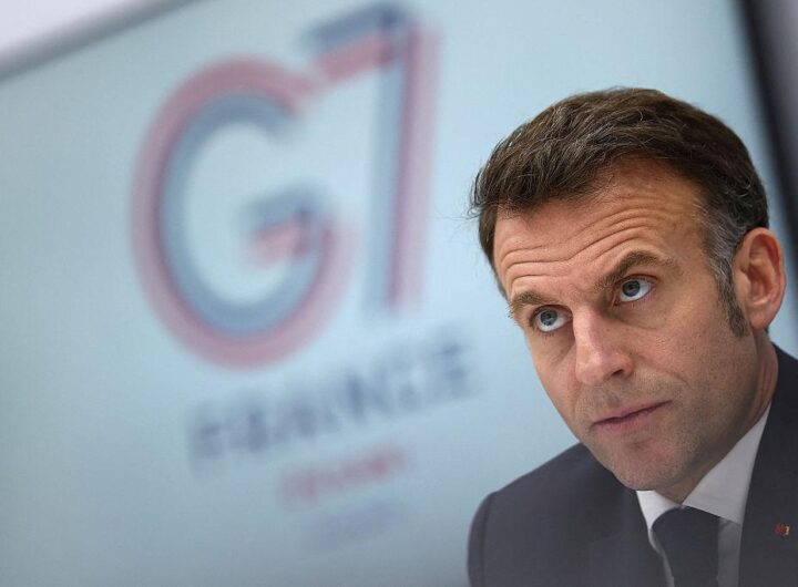Presiden Prancis Emmanuel Macron memimpin jalannya KTT G7 2026 yang berlangsung di Évian-les-Bains, Prancis. Dok: Istimewa.