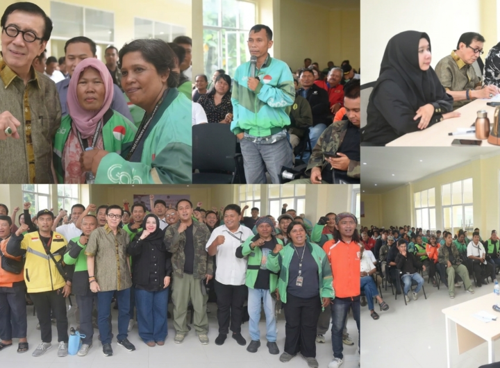 Anggota DPR RI Komisi XIII, Prof. Dr. Yasonna Hamonangan Laoly, S.H., M.Sc., Ph.D., saat menyerap aspirasi warga Medan terkait persoalan penagihan pinjol dan penarikan kendaraan. Dok: Istimewa.