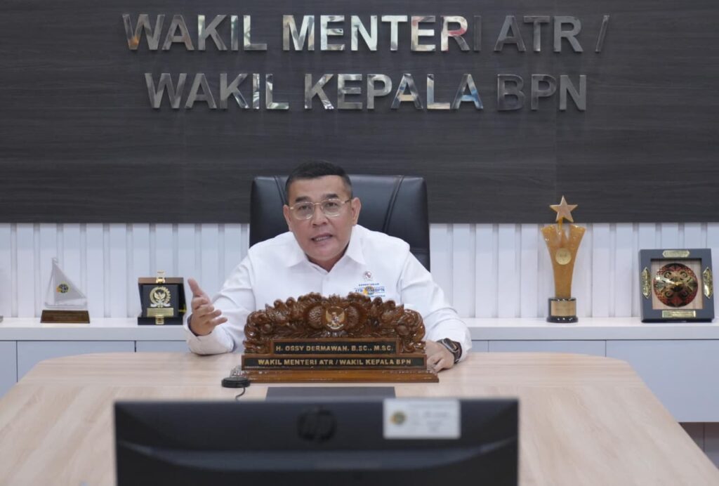 Wakil Menteri Agraria dan Tata Ruang/Wakil Kepala Badan Pertanahan Nasional (Wamen ATR/Waka BPN), Ossy Dermawan.