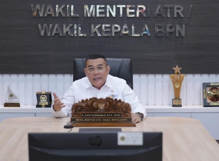 Wakil Menteri Agraria dan Tata Ruang/Wakil Kepala Badan Pertanahan Nasional (Wamen ATR/Waka BPN), Ossy Dermawan.