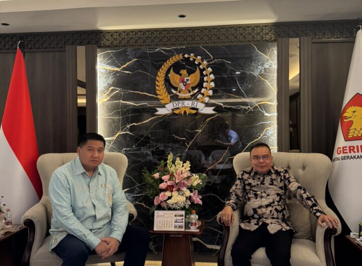 Menteri Perumahan dan Kawasan Permukiman Maruarar Sirait, S.I.P. (kiri) bersama Wakil Ketua DPR RI Sufmi Dasco Ahmad (kanan). Dok: Istimewa.