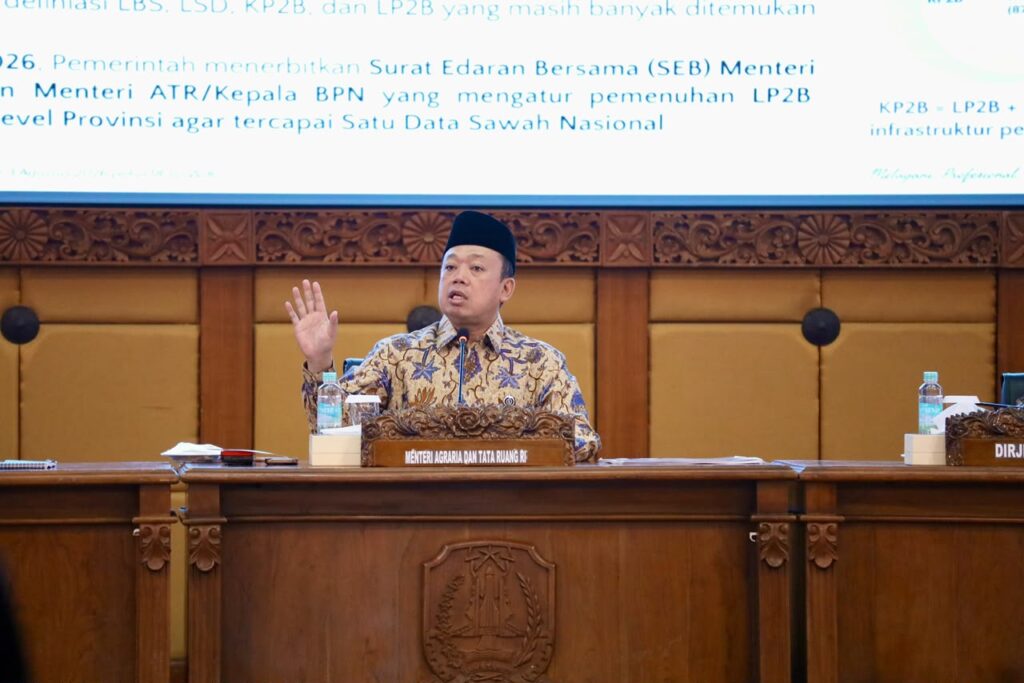 Menteri Agraria dan Tata Ruang/Kepala Badan Pertanahan Nasional (ATR/BPN) Nusron Wahid.
